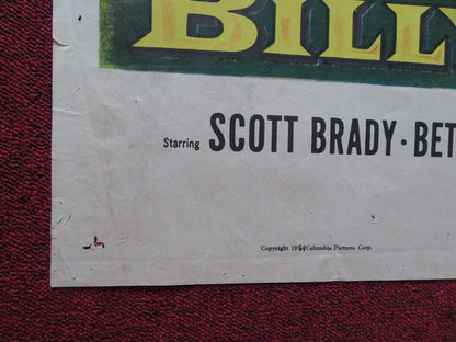THE LAW VS BILLY THE KID FOLDED US ONE SHEET POSTER SCOTT BRADY B. ST. JOHN 1954 Movie posters