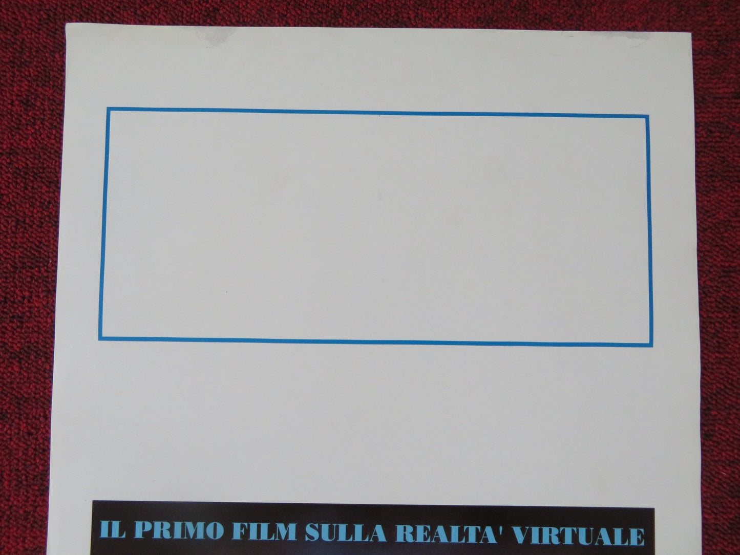 THE LAWNMOWER MAN ITALIAN LOCANDINA POSTER STEPHEN KING JEFF FAHEY 1992 Rendezvous Cinema Movie posters