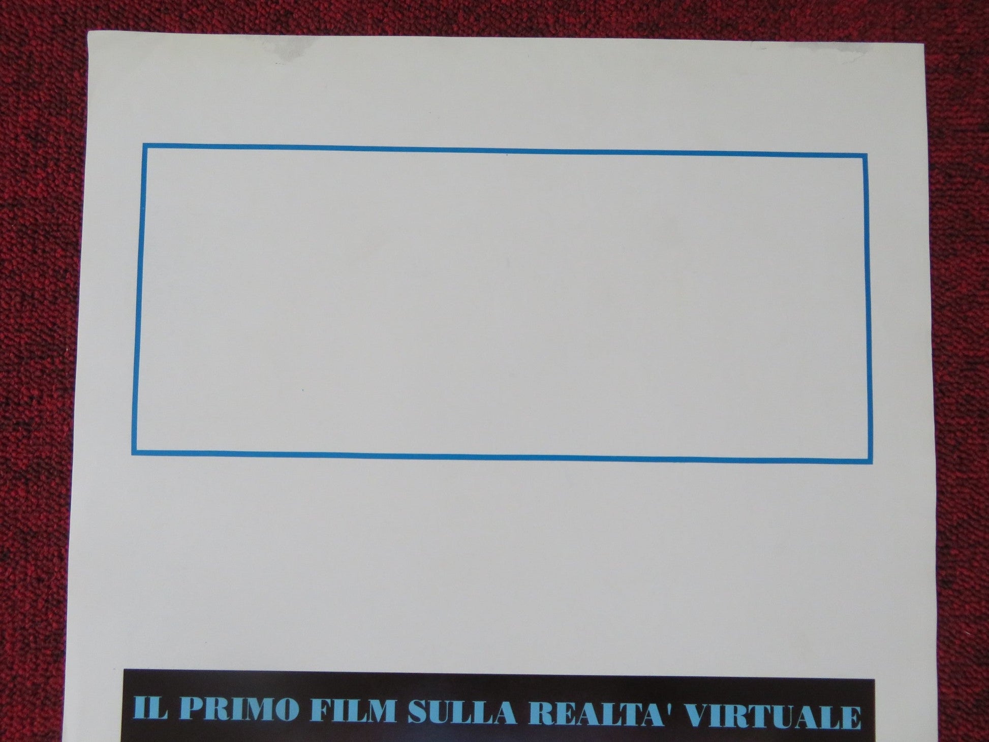 THE LAWNMOWER MAN ITALIAN LOCANDINA POSTER STEPHEN KING JEFF FAHEY 1992 Rendezvous Cinema Movie posters