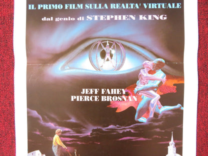 THE LAWNMOWER MAN ITALIAN LOCANDINA POSTER STEPHEN KING JEFF FAHEY 1992 Rendezvous Cinema Movie posters