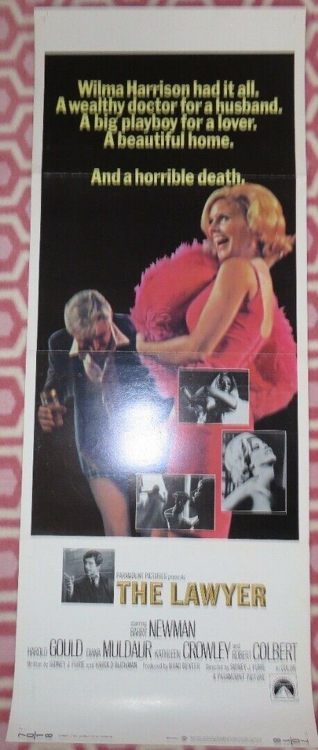 THE LAWYER US INSERT (14"x 36") POSTER BARRY NEWMAN HAROLD GOULD ROBERT COLBERT Movie posters