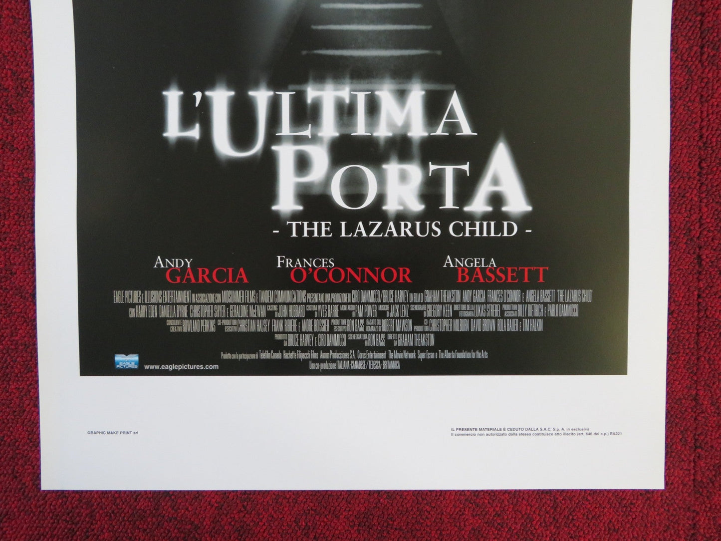 THE LAZARUS CHILD ITALIAN LOCANDINA POSTER ANDY GARCIA FRANCES O'CONNOR 2004 Rendezvous Cinema Movie posters