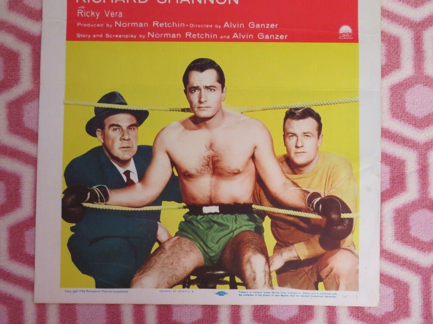 THE LEATHER SAINT US INSERT (14"x 36") POSTER PAUL DOUGLAS JOHN DEREK 1956 Movie posters