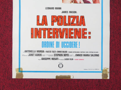THE LEFT HAND OF THE LAW ITALIAN LOCANDINA POSTER LEONARD MANN JAMES MASON 1975 Rendezvous Cinema Movie posters