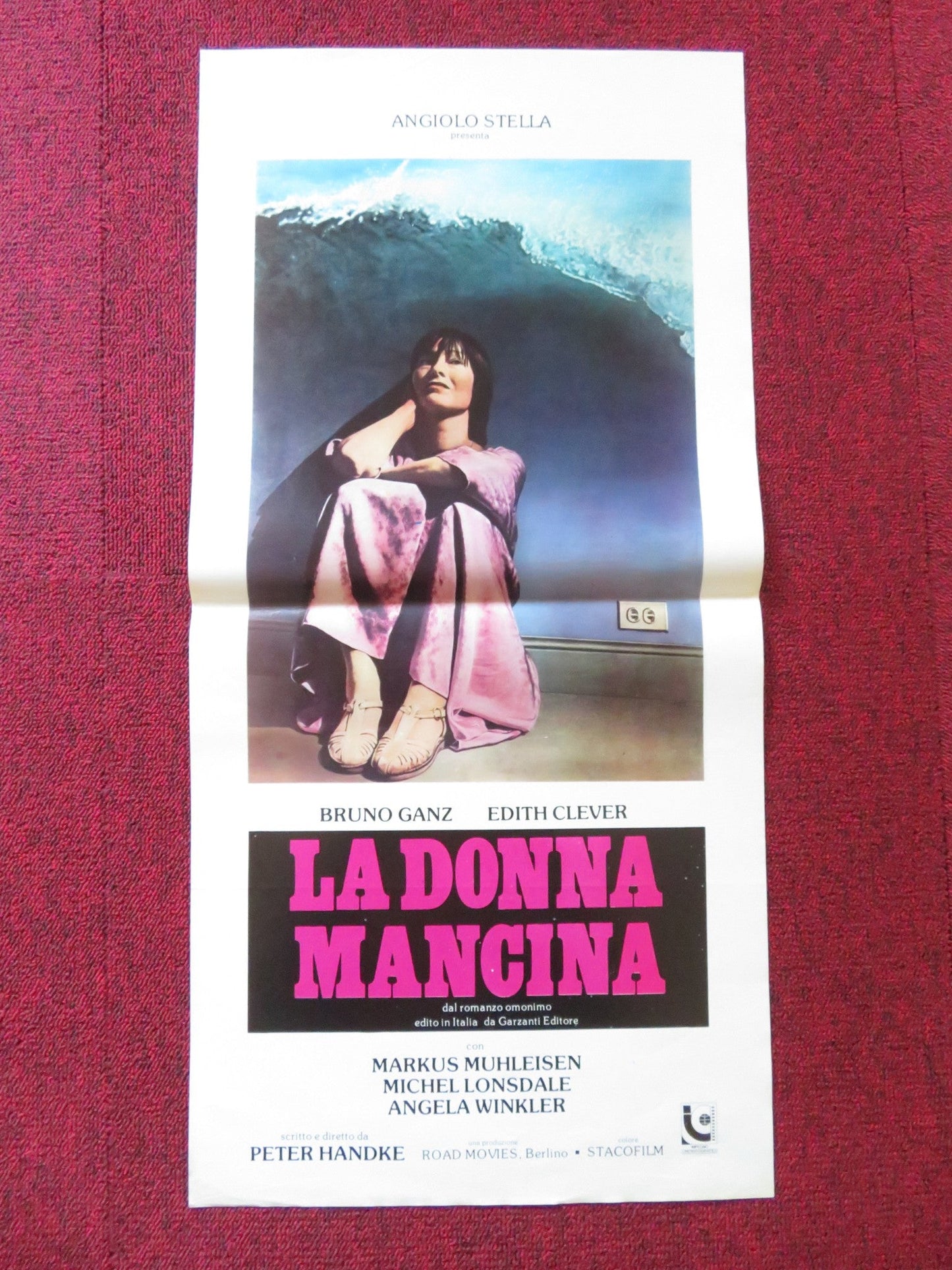 THE LEFT - HANDED WOMAN ITALIAN LOCANDINA POSTER EDITH CLEVER M. MUHLEISEN 1977 Rendezvous Cinema Movie posters