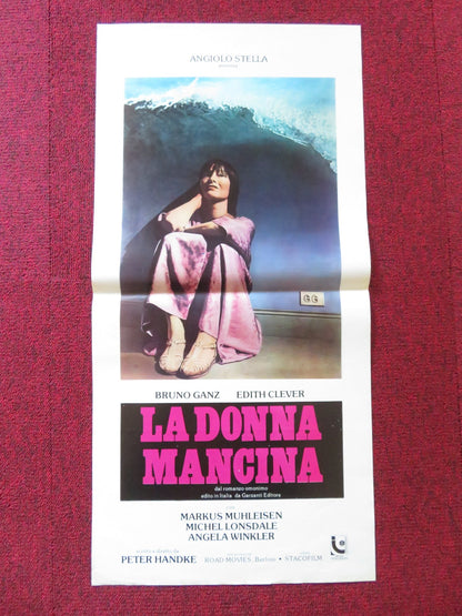 THE LEFT - HANDED WOMAN ITALIAN LOCANDINA POSTER EDITH CLEVER M. MUHLEISEN 1977 Rendezvous Cinema Movie posters