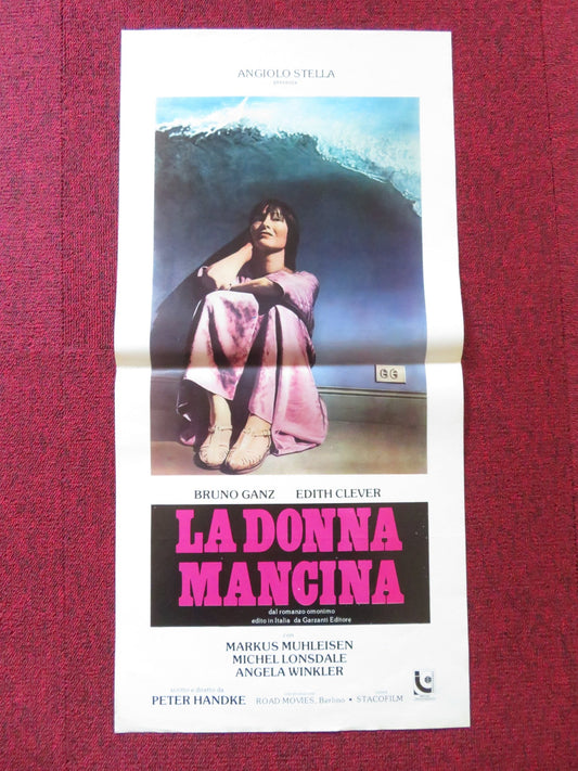 THE LEFT - HANDED WOMAN ITALIAN LOCANDINA POSTER EDITH CLEVER M. MUHLEISEN 1977 Rendezvous Cinema Movie posters