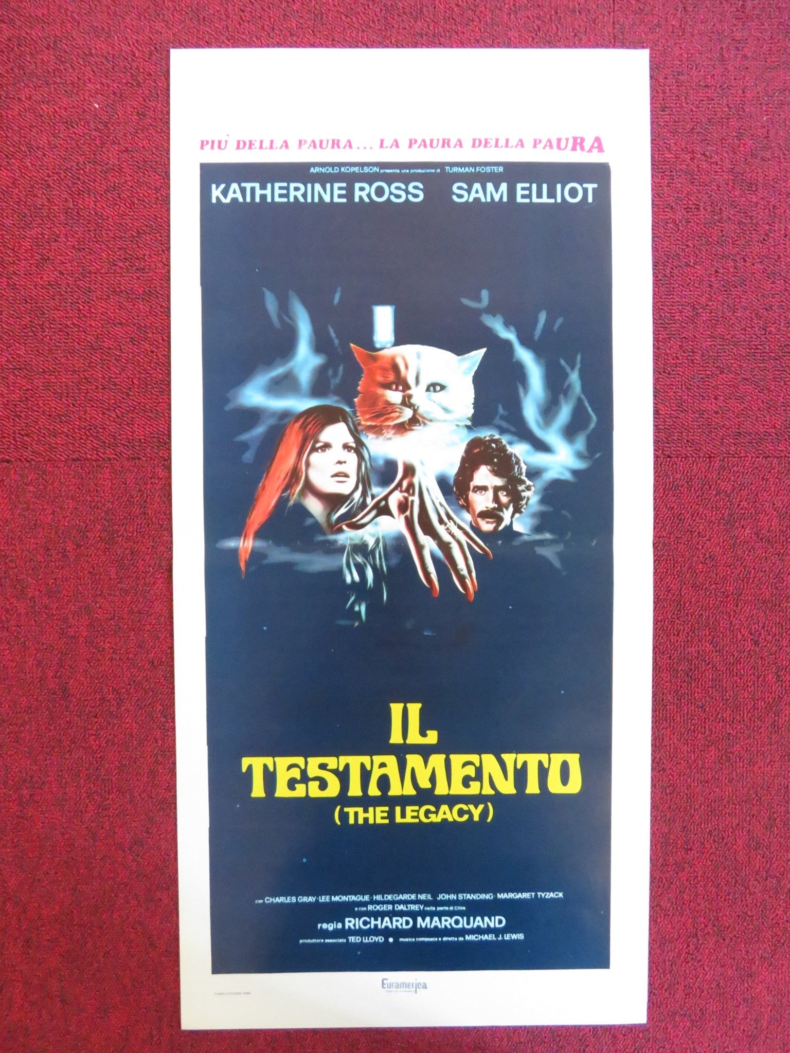 THE LEGACY ITALIAN LOCANDINA POSTER KATHERINE ROSS SAM ELLIOT 1978 Rendezvous Cinema Movie posters
