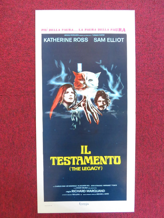 THE LEGACY ITALIAN LOCANDINA POSTER KATHERINE ROSS SAM ELLIOT 1978 Rendezvous Cinema Movie posters