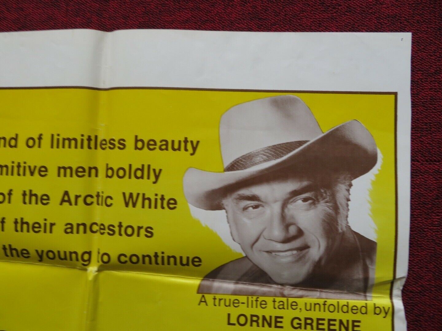 THE LEGEND OF AMALUK: AN ARCTIC ODYSSEY FOLDED US ONE SHEET POSTER 1972 Movie posters