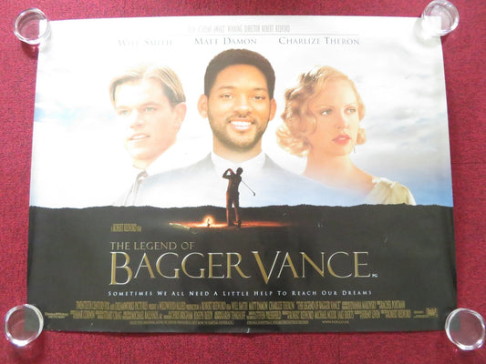 THE LEGEND OF BAGGER VANCE UK QUAD ROLLED POSTER WILL SMITH MATT DAMON 2000 Rendezvous Cinema Movie posters