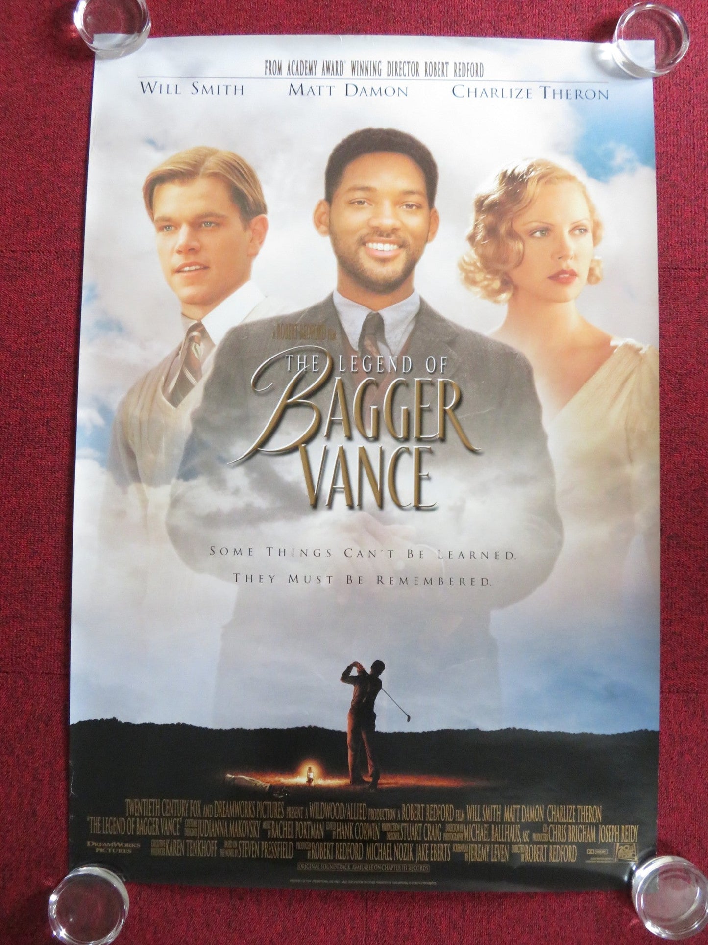 THE LEGEND OF BAGGER VANCE US ONE SHEET ROLLED POSTER WILL SMITH MATT DAMON 2000 Rendezvous Cinema Movie posters