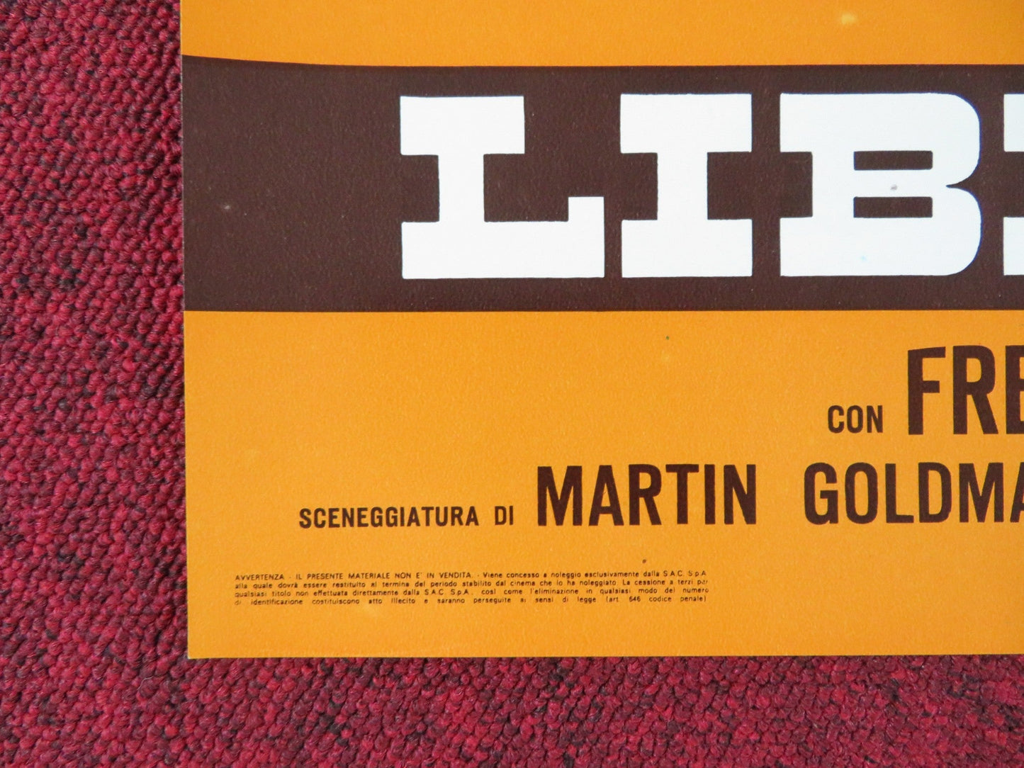 THE LEGEND OF BLACK CHARLEY - A ITALIAN FOTOBUSTA POSTER FRED WILLIAMSON 1973 Rendezvous Cinema Movie posters