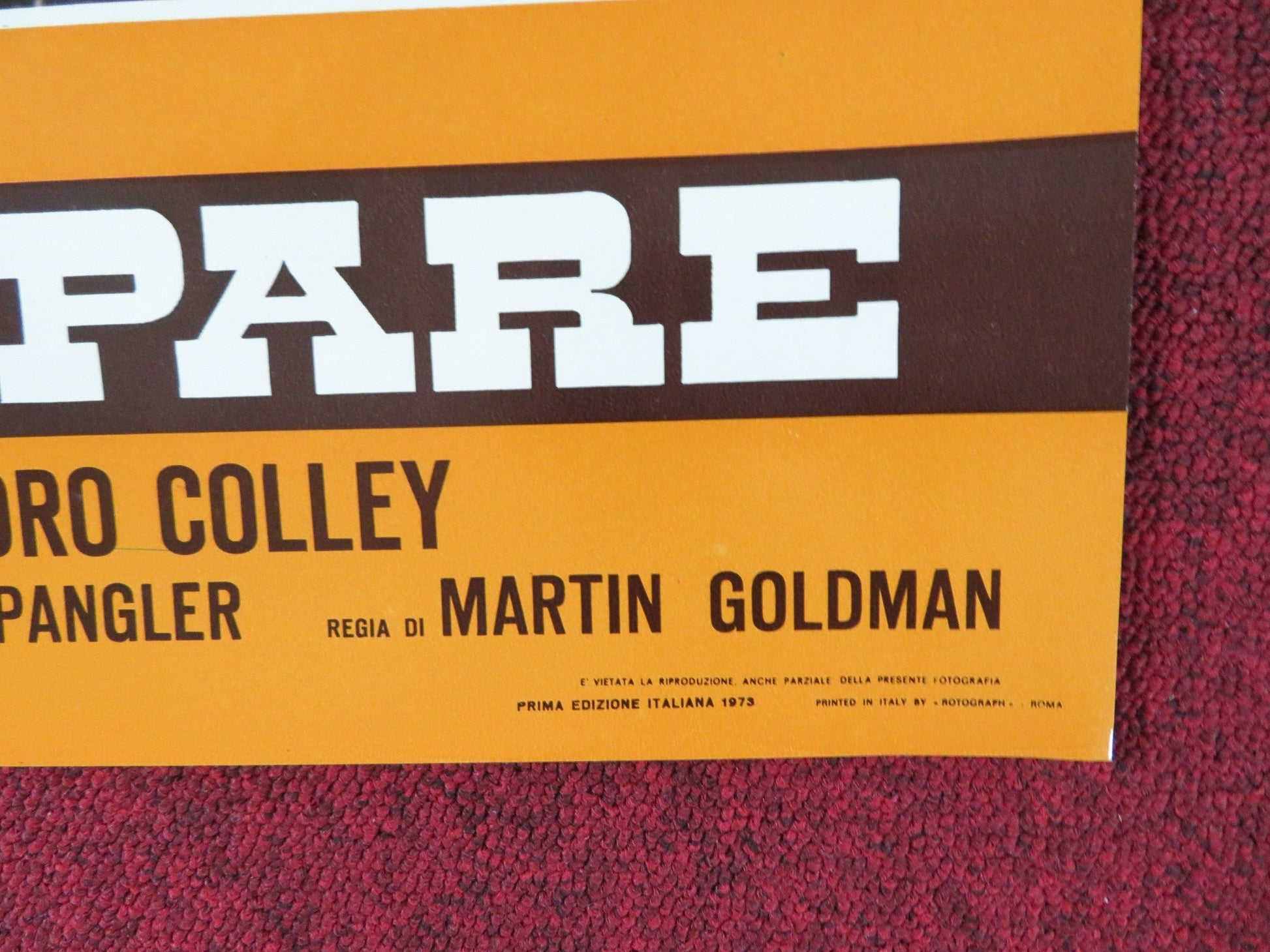 THE LEGEND OF BLACK CHARLEY - B ITALIAN FOTOBUSTA POSTER FRED WILLIAMSON 1973 Rendezvous Cinema Movie posters