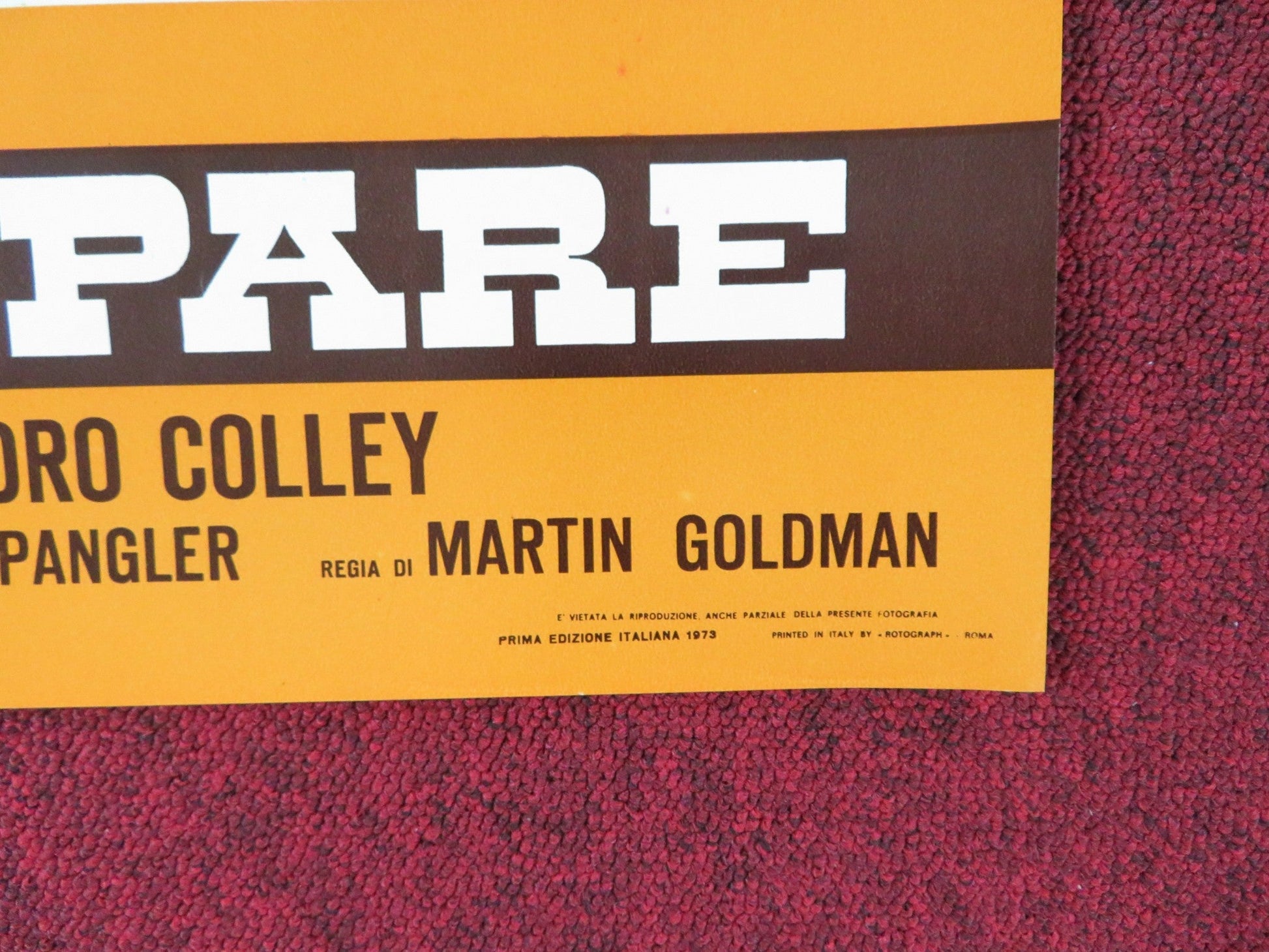 THE LEGEND OF BLACK CHARLEY - C ITALIAN FOTOBUSTA POSTER FRED WILLIAMSON 1973 Rendezvous Cinema Movie posters