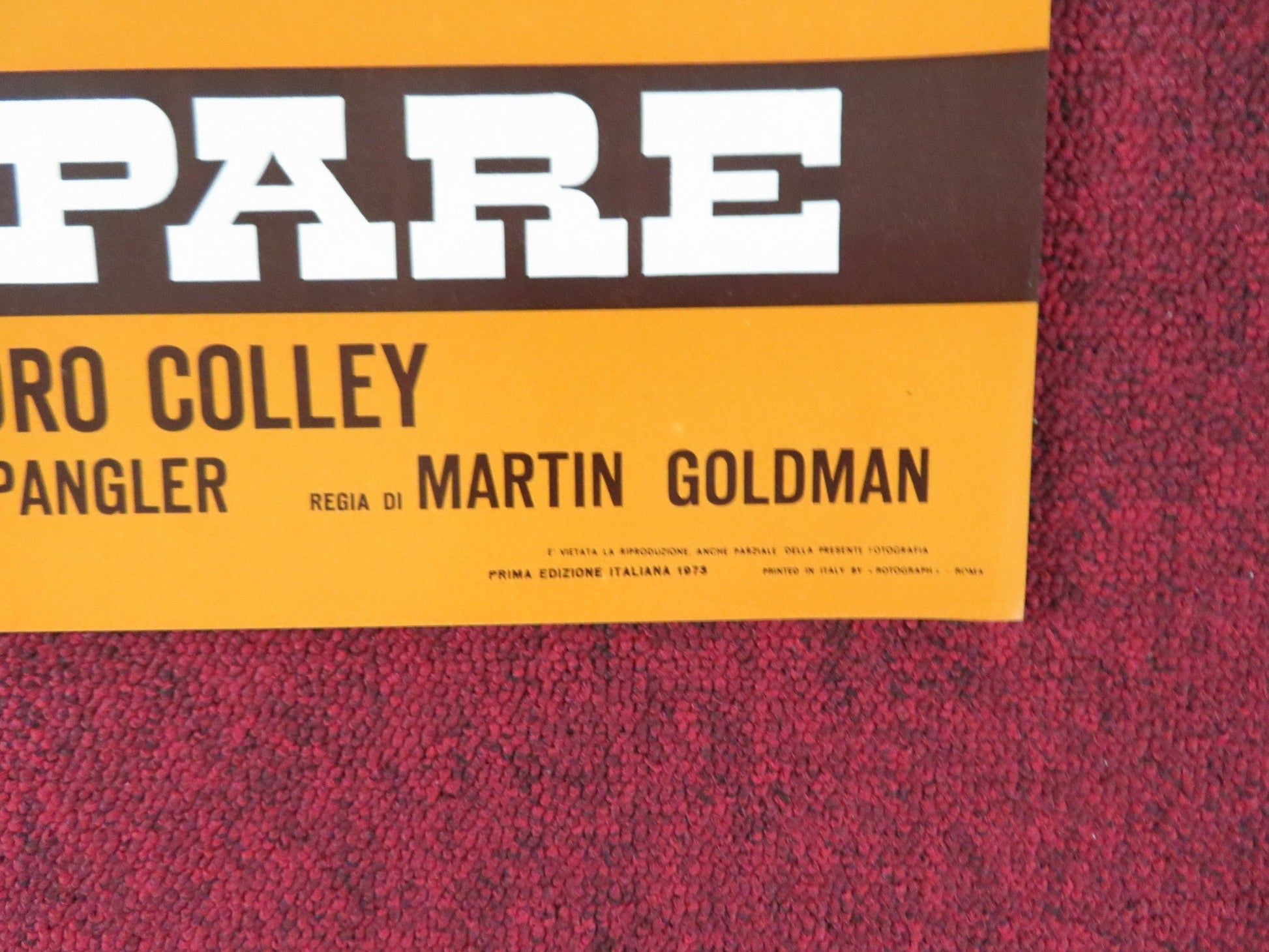 THE LEGEND OF BLACK CHARLEY - D ITALIAN FOTOBUSTA POSTER FRED WILLIAMSON 1973 Rendezvous Cinema Movie posters