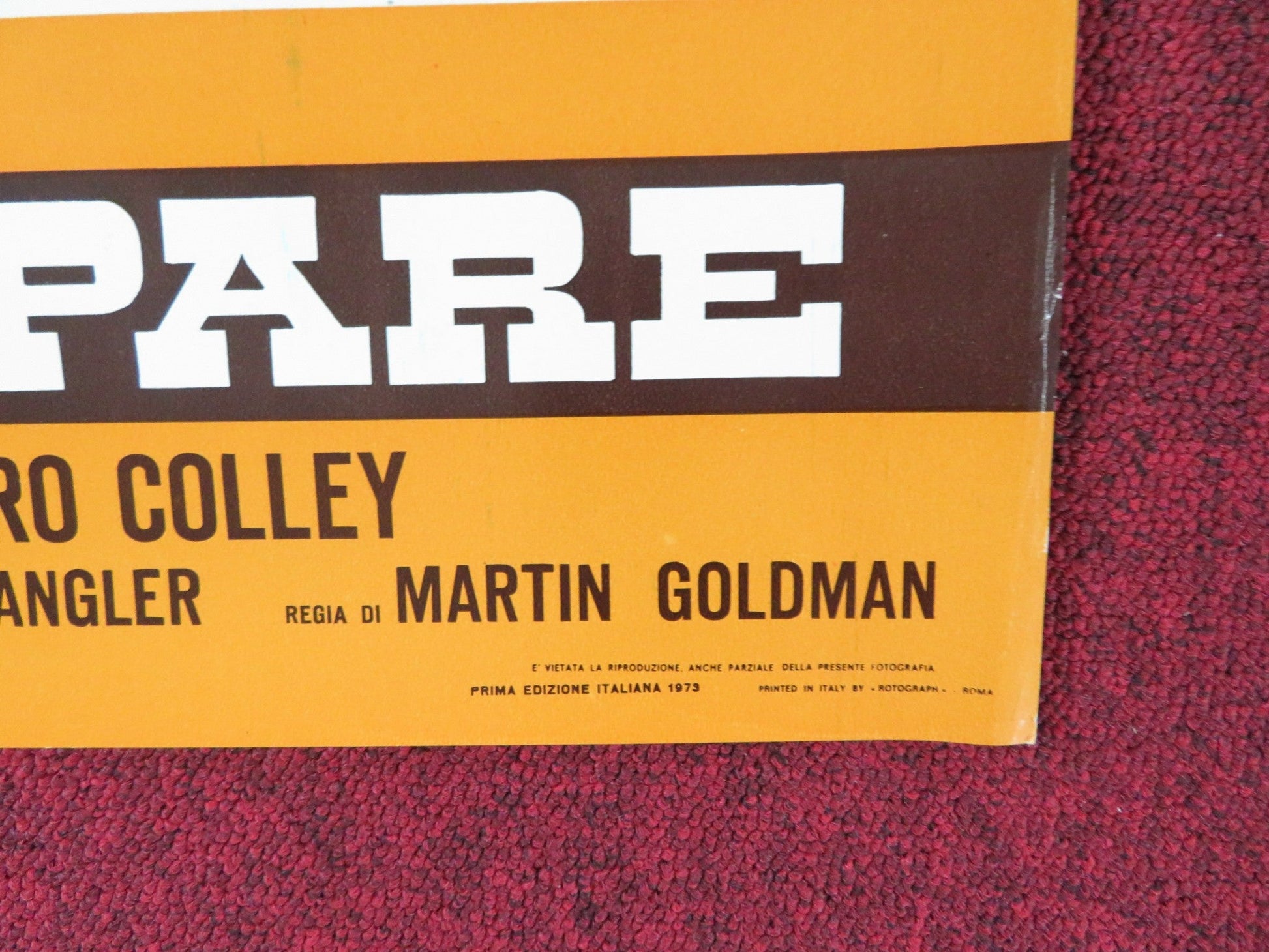 THE LEGEND OF BLACK CHARLEY - E ITALIAN FOTOBUSTA POSTER FRED WILLIAMSON 1973 Rendezvous Cinema Movie posters