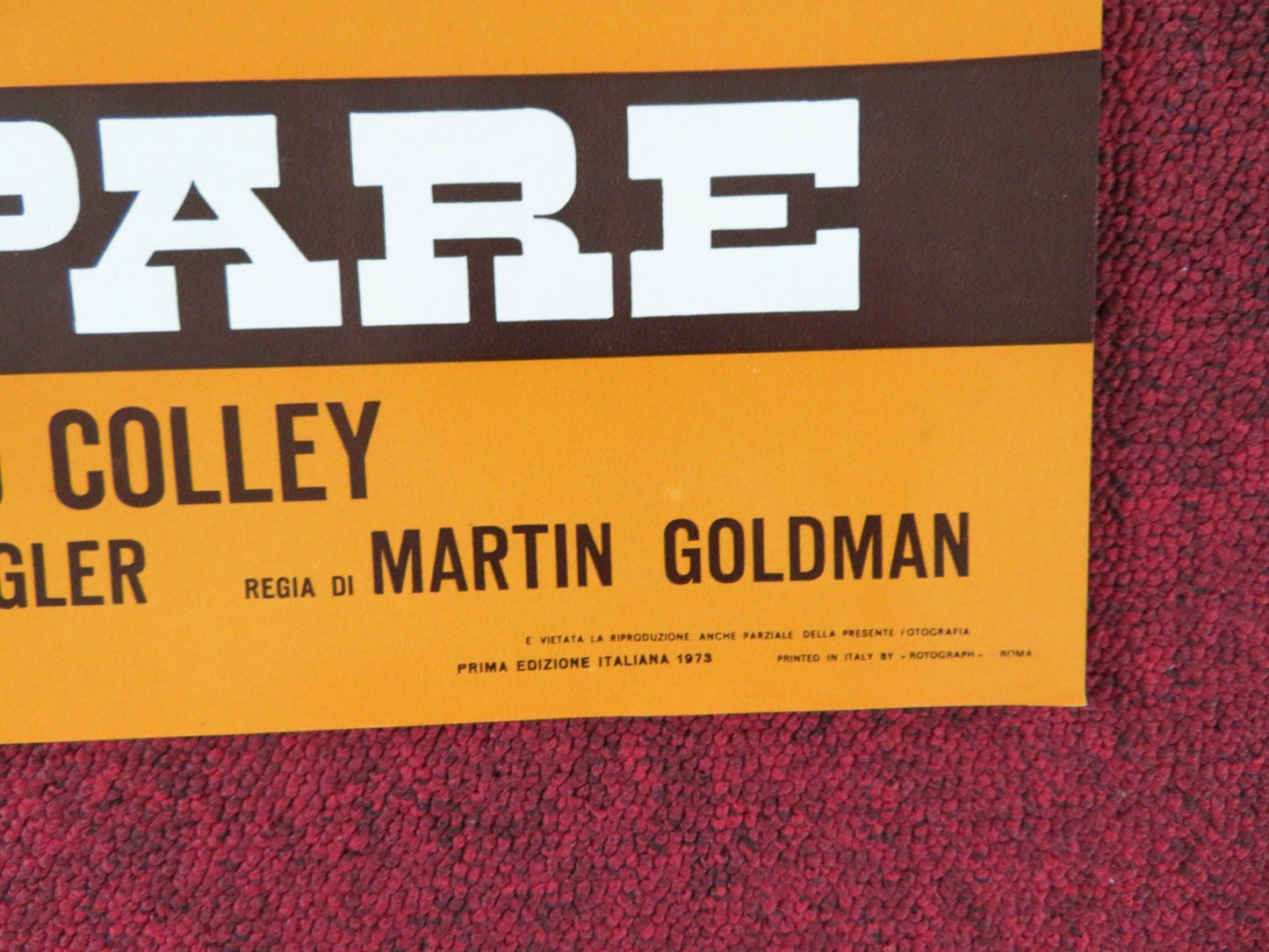 THE LEGEND OF BLACK CHARLEY - G ITALIAN FOTOBUSTA POSTER FRED WILLIAMSON 1973 Rendezvous Cinema Movie posters