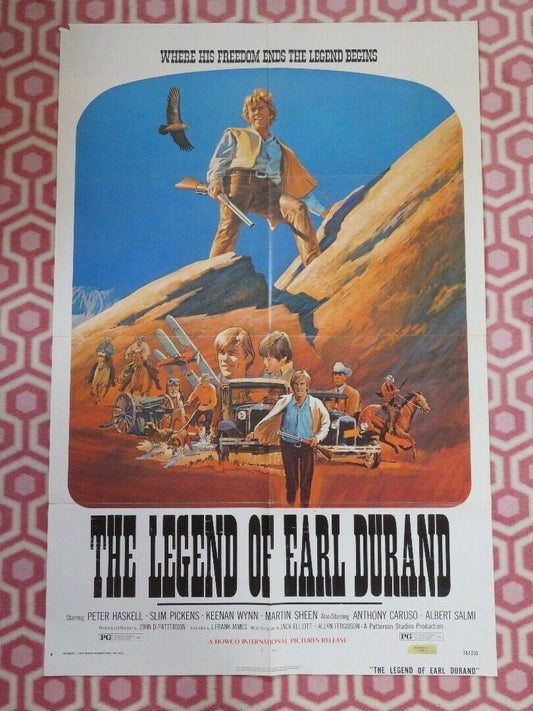THE LEGEND OF EARL DURAND US ONE SHEET POSTER PETER HASKELL SLIM PICKINS 1974 - Rendezvous Cinema