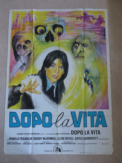 THE LEGEND OF HELL HOUSE ITALIAN 2 FOGLIO POSTER RODDY MCDOWALL 1973 Rendezvous Cinema Movie posters