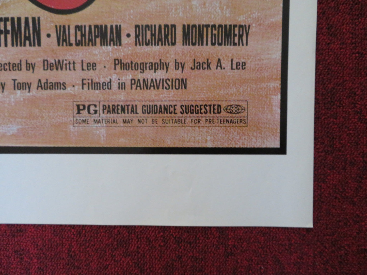 THE LEGEND OF JEDEDIAH CARVER FOLDED US ONE SHEET POSTER DEWITT LEE 1976 Rendezvous Cinema Movie posters