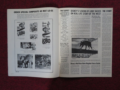 THE LEGEND OF LOBO - PRESSBOOK UNCUT BUENA VISTA DISNEY REX ALLEN 1962 Rendezvous Cinema Movie posters