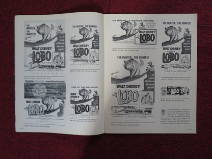 THE LEGEND OF LOBO - PRESSBOOK UNCUT BUENA VISTA DISNEY REX ALLEN 1962 Rendezvous Cinema Movie posters