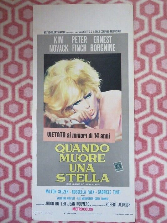 THE LEGEND OF LYLAH CLARE ITALIAN LOCANDINA (27"x13") POSTER KIM NOVACK 1968 - Rendezvous Cinema
