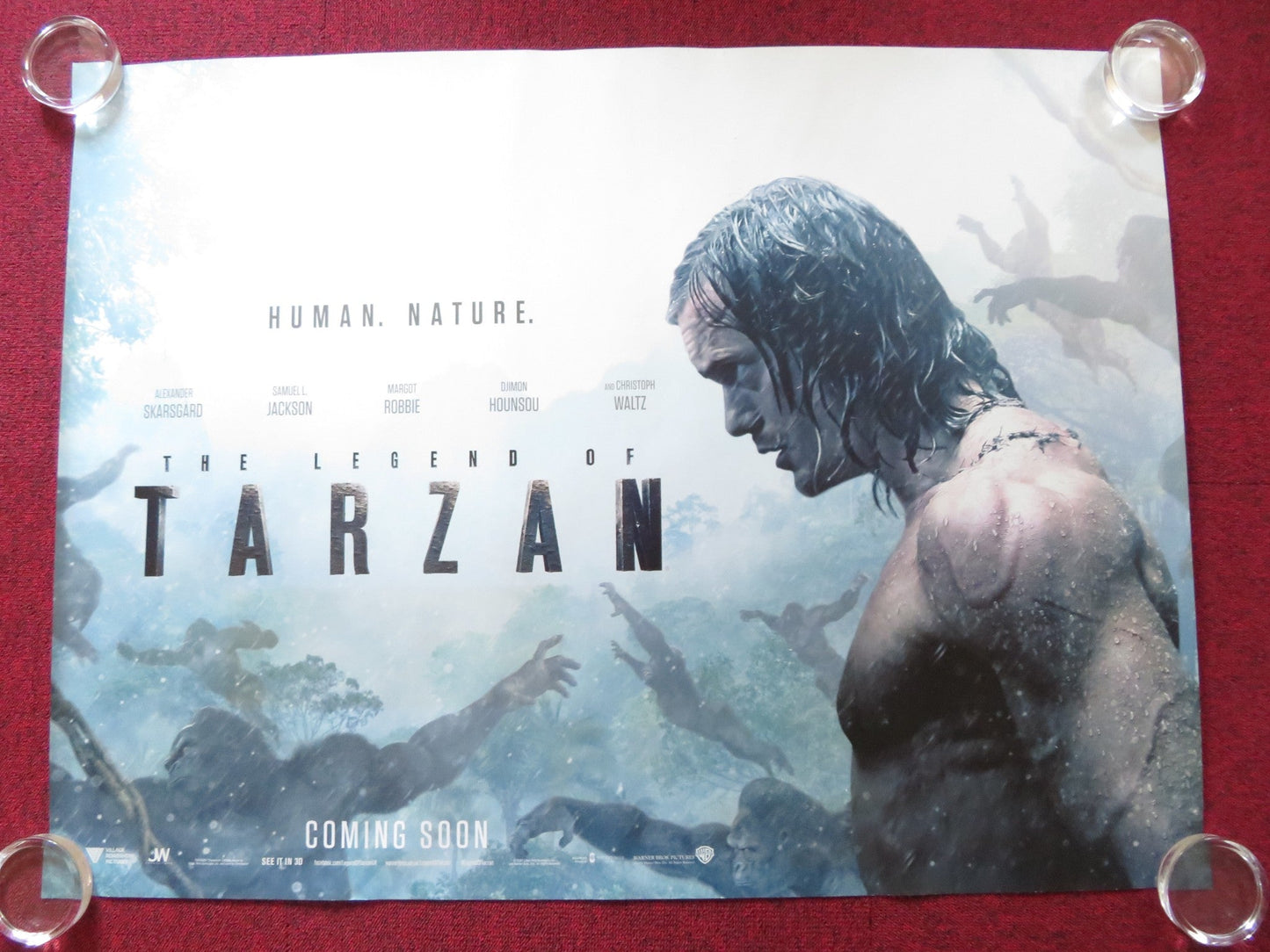 THE LEGEND OF TARZAN UK QUAD (30"x 40") ROLLED POSTER ALEXANDER SKARSGARD 2016 Rendezvous Cinema Movie posters