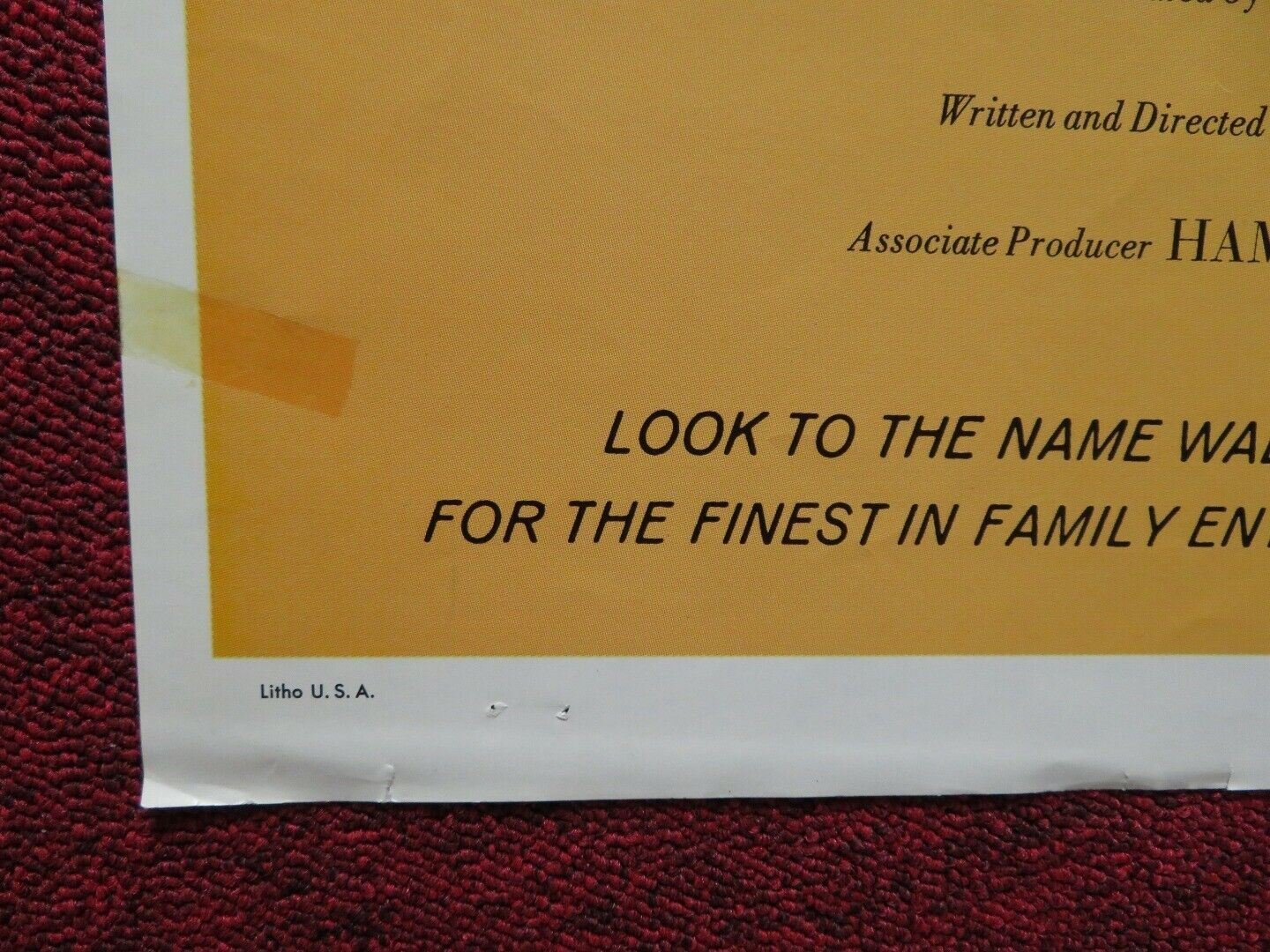 THE LEGEND OF THE BOY AND THE EAGLE FOLDED US ONE SHEET POSTER DISNEY 1967 Movie posters