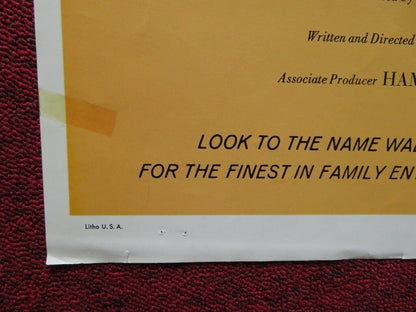 THE LEGEND OF THE BOY AND THE EAGLE FOLDED US ONE SHEET POSTER DISNEY 1967 Movie posters