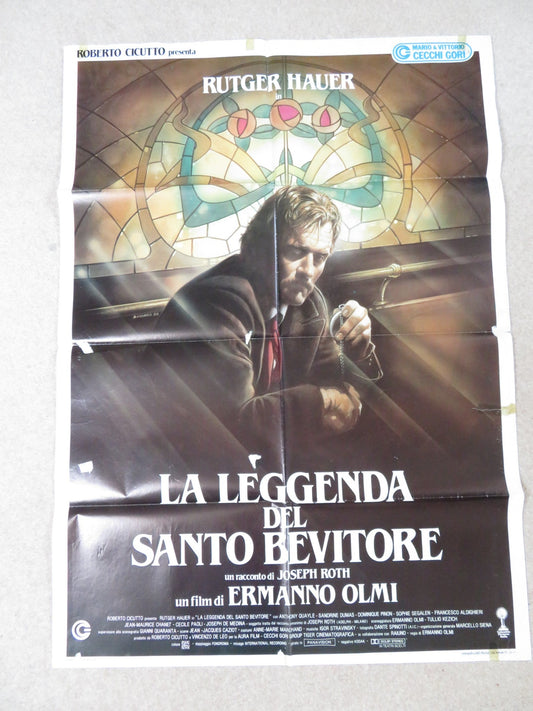 THE LEGEND OF THE HOLY DRINKER ITALIAN 2 FOGLIO POSTER RUTGER HAUER 1988 Rendezvous Cinema Movie posters
