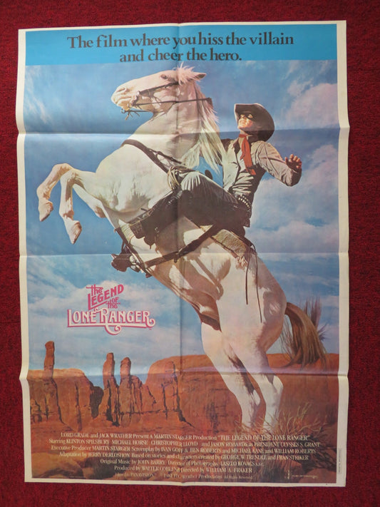 THE LEGEND OF THE LONE RANGER FOLDED LEBANESES POSTER KLINTON S MICHAEL 1981 Rendezvous Cinema Movie posters