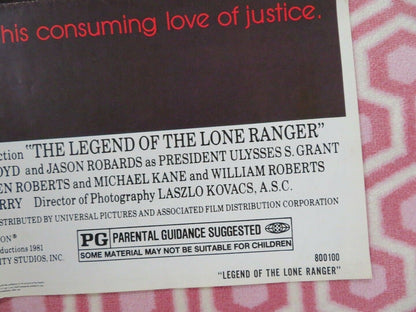 THE LEGEND OF THE LONE RANGER US ONE SHEET POSTER KLINTON SPILSBURY - Rendezvous Cinema
