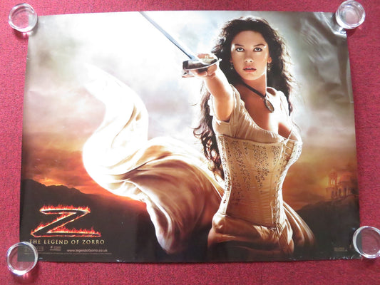 THE LEGEND OF ZORRO - B UK QUAD (30"x 40") ROLLED POSTER C. ZETA - JONES 2005 Rendezvous Cinema Movie posters