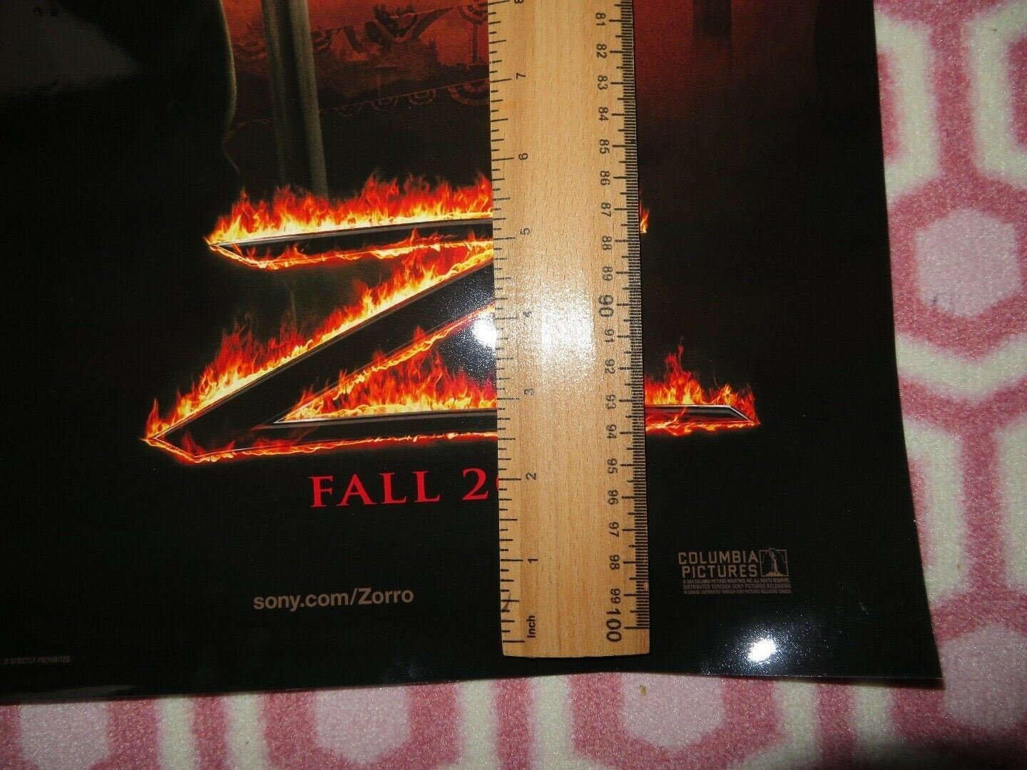 THE LEGEND ZORRO TEASER ONE SHEET ROLLED POSTER ANTONIO BANDERAS 2005 Rendezvous Cinema Movie posters