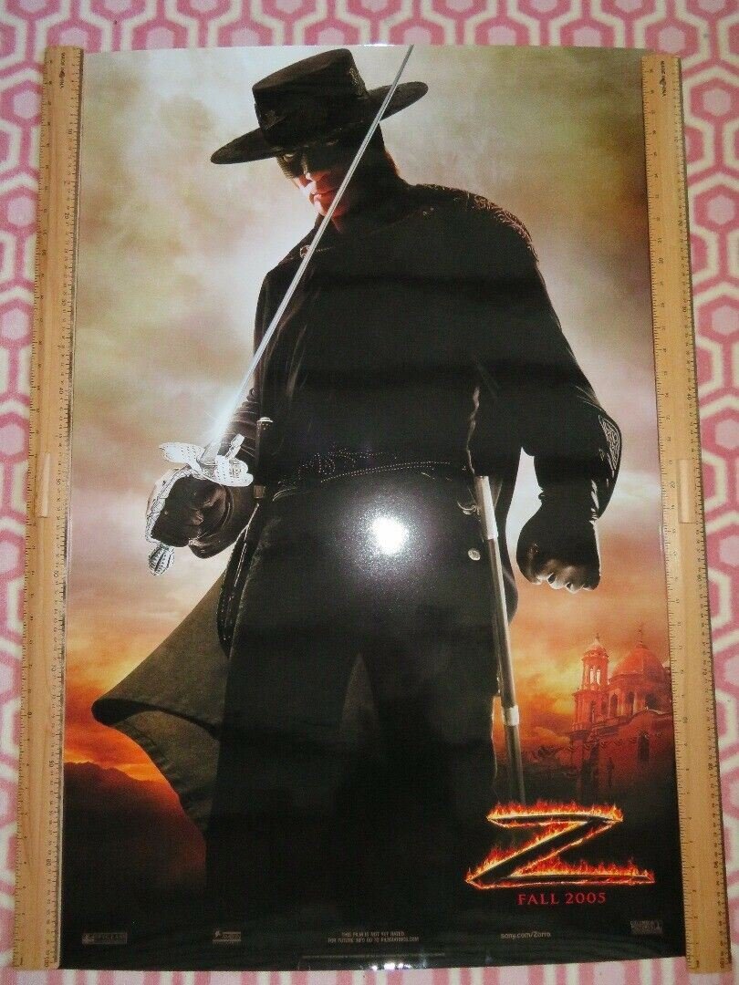 THE LEGEND ZORRO TEASER ONE SHEET ROLLED POSTER ANTONIO BANDERAS 2005 Rendezvous Cinema Movie posters