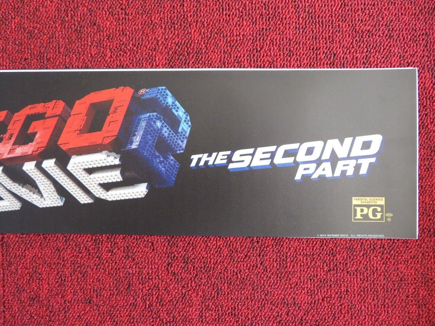 THE LEGO MOVIE 2 U.S MYLAR (5.5" X 25") POSTER CHRIS PRATT ELIZABETH BANKS 2014 - Rendezvous Cinema