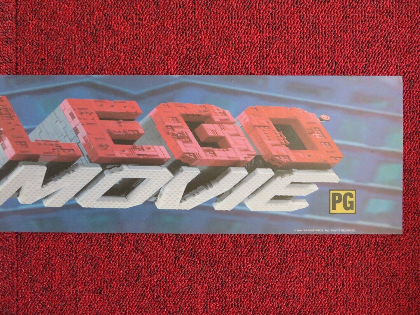 THE LEGO MOVIE U.S MYLAR (5.5" X 25") POSTER WILL ARNETT ELIZABETH BANKS 2014 - Rendezvous Cinema
