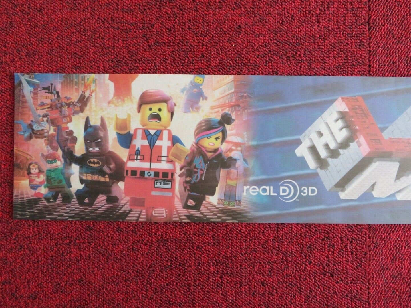THE LEGO MOVIE U.S MYLAR (5.5" X 25") POSTER WILL ARNETT ELIZABETH BANKS 2014 - Rendezvous Cinema