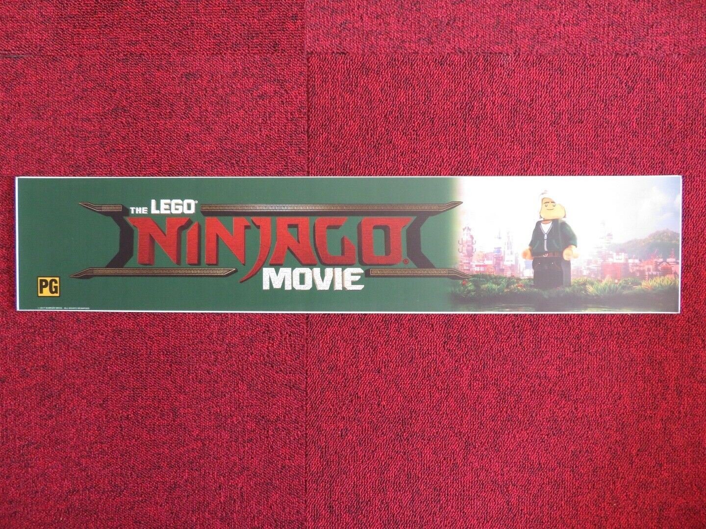 THE LEGO NINJAGO MOVIE U.S MYLAR (5.5" X 25") POSTER JACKIE CHAN DAVE FRANCO - Rendezvous Cinema