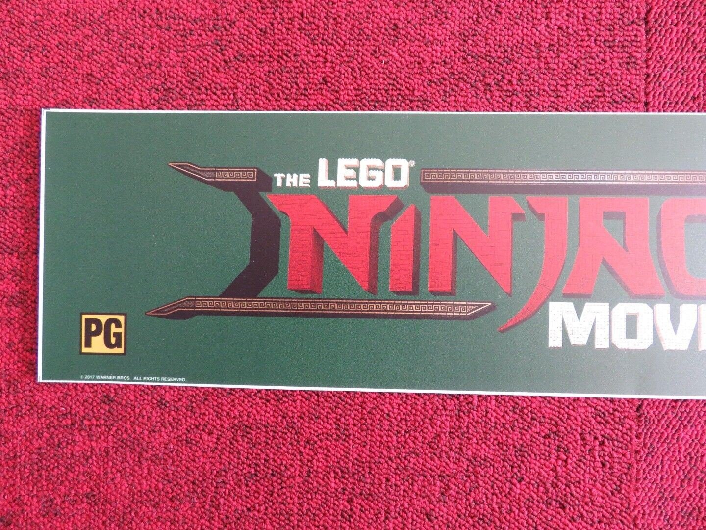 THE LEGO NINJAGO MOVIE U.S MYLAR (5.5" X 25") POSTER JACKIE CHAN DAVE FRANCO - Rendezvous Cinema