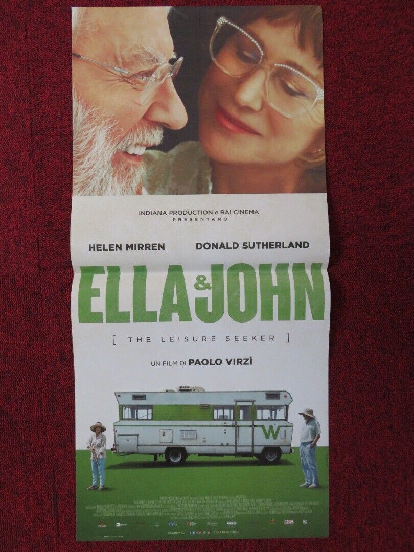 THE LEISURE SEEKER ITALIAN LOCANDINA (26.5"x12.5") POSTER HELEN MIRREN 2017 Movie posters