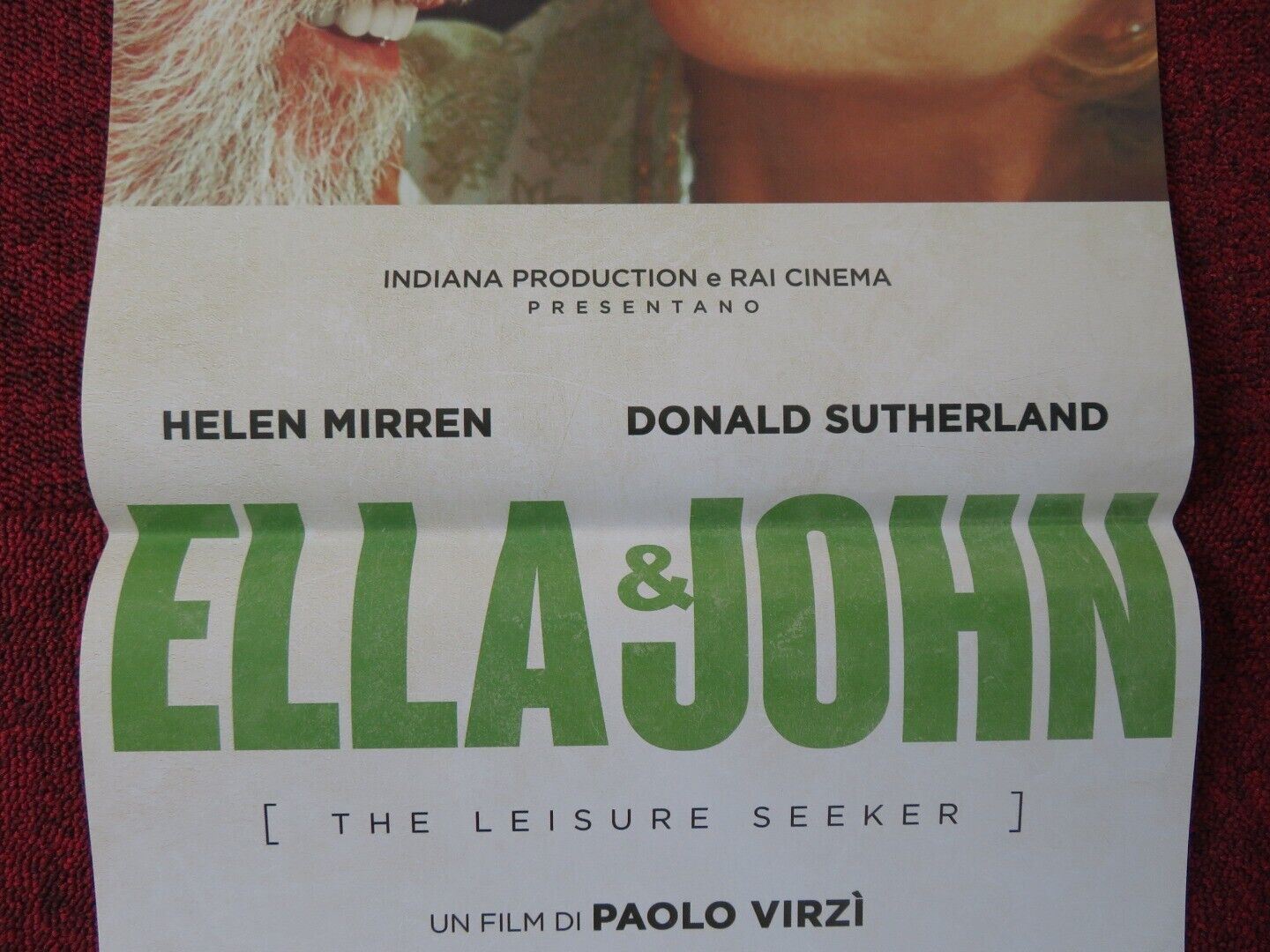 THE LEISURE SEEKER ITALIAN LOCANDINA (26.5"x12.5") POSTER HELEN MIRREN 2017 Movie posters