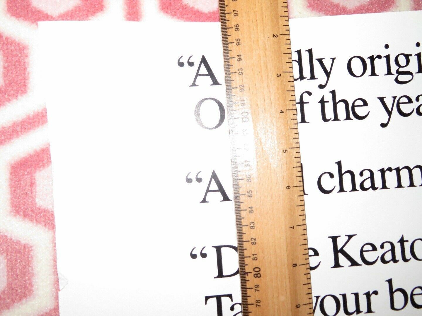 THE LEMON SISTERS VIDEO VHS (39 "x 27") POSTER ROLLED DIANE KEATON CAROL KANE Movie posters