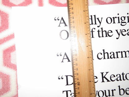 THE LEMON SISTERS VIDEO VHS (39 "x 27") POSTER ROLLED DIANE KEATON CAROL KANE Movie posters