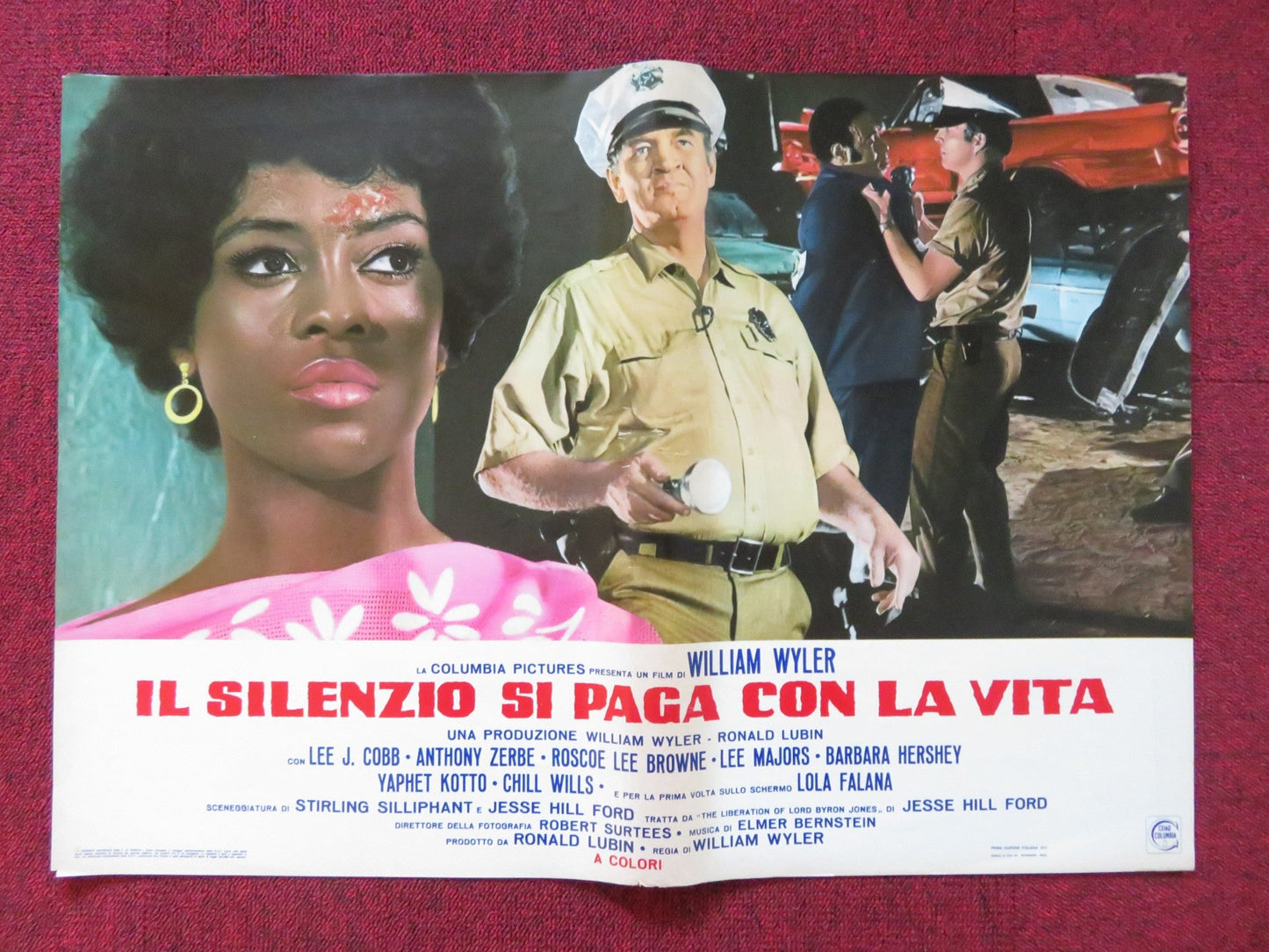 THE LIBERATION OF L.B. JONES - A ITALIAN FOTOBUSTA POSTER LEE J. COBB 1970 Rendezvous Cinema Movie posters