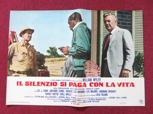 THE LIBERATION OF L.B. JONES - C ITALIAN FOTOBUSTA POSTER LEE J. COBB 1970 Rendezvous Cinema Movie posters