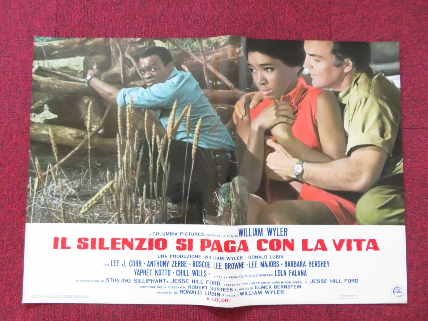 THE LIBERATION OF L.B. JONES - F ITALIAN FOTOBUSTA POSTER LEE J. COBB 1970 Rendezvous Cinema Movie posters