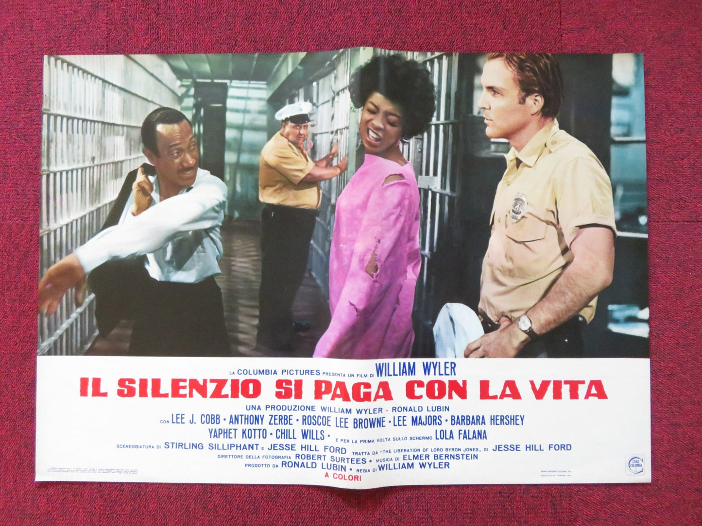 THE LIBERATION OF L.B. JONES - J ITALIAN FOTOBUSTA POSTER LEE J. COBB 1970 Rendezvous Cinema Movie posters
